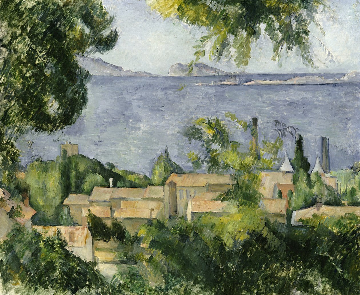 Az l"Estaque háztetői, 1883-85 alkotó: Paul Cézanne
