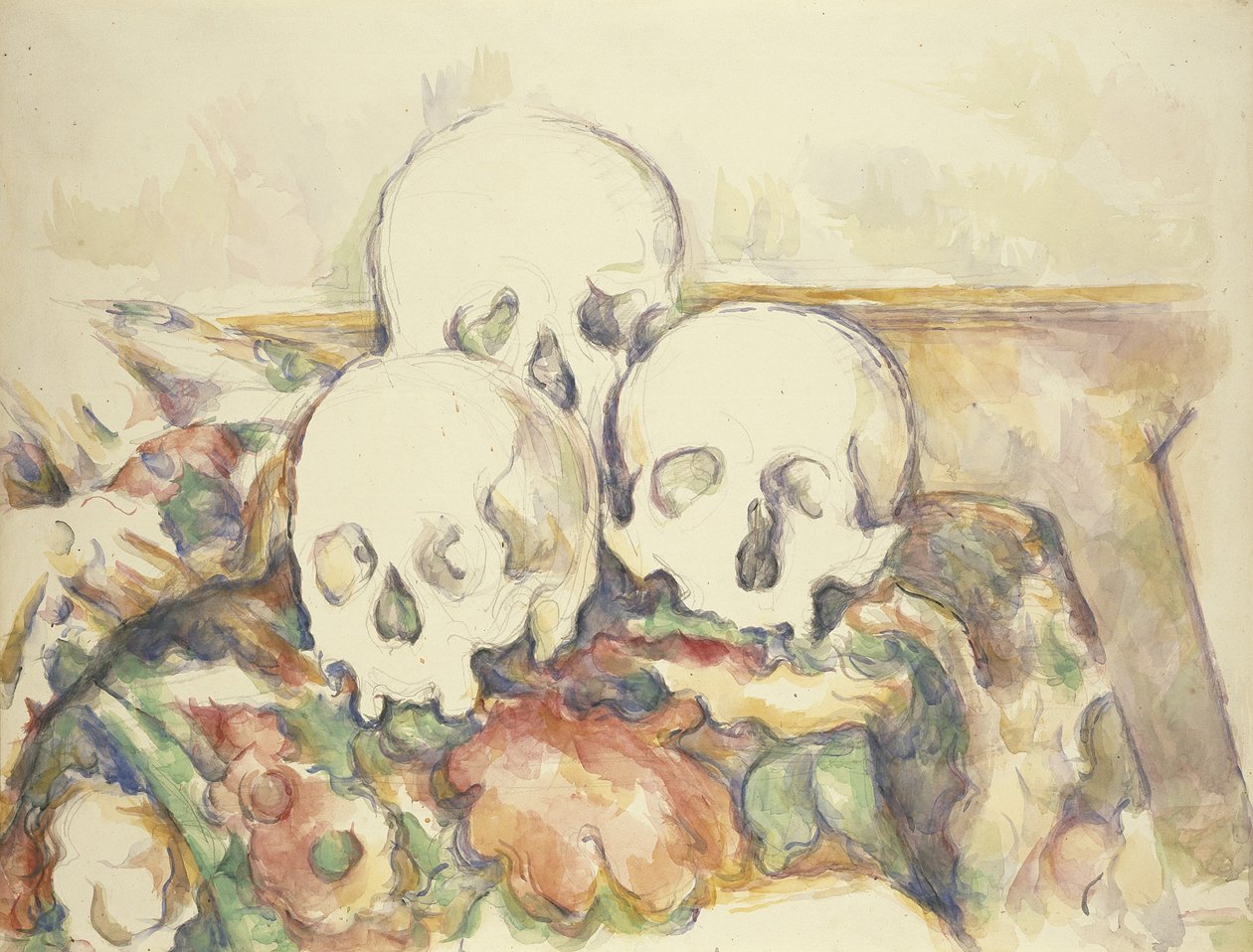 A három koponya, 1902-06 alkotó: Paul Cézanne