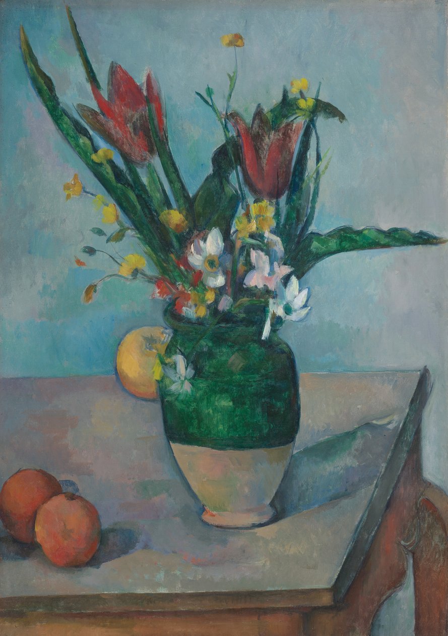 A tulipánok vázája alkotó: Paul Cézanne