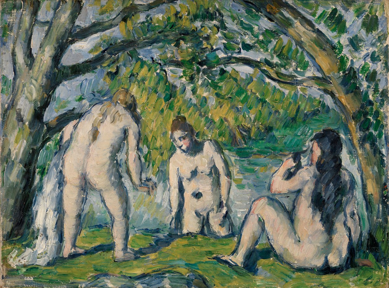 Három fürdőző alkotó: Paul Cézanne