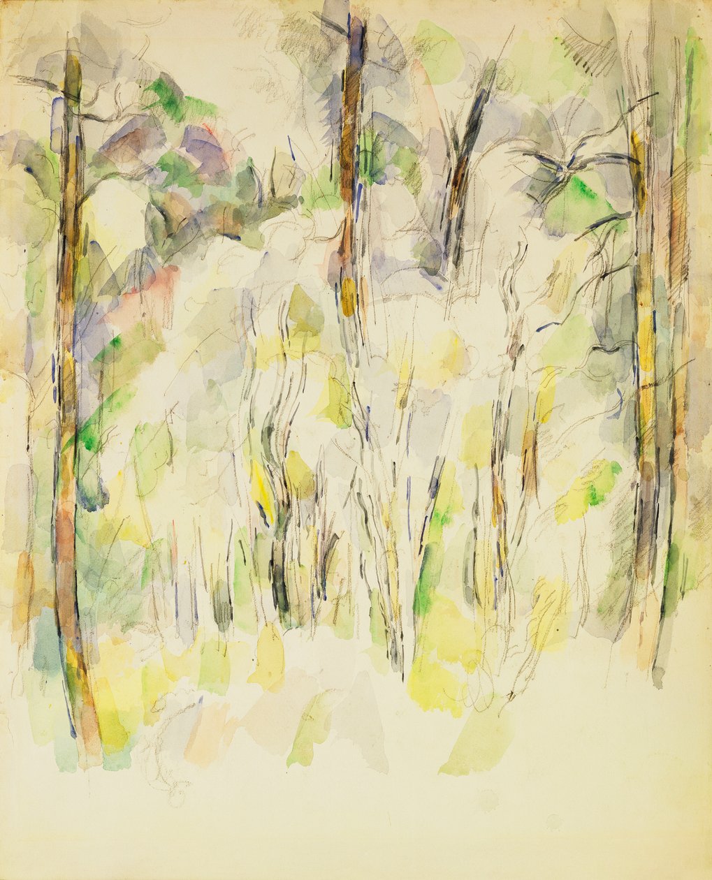 Erdei jelenet, 1900-1904 körül alkotó: Paul Cézanne