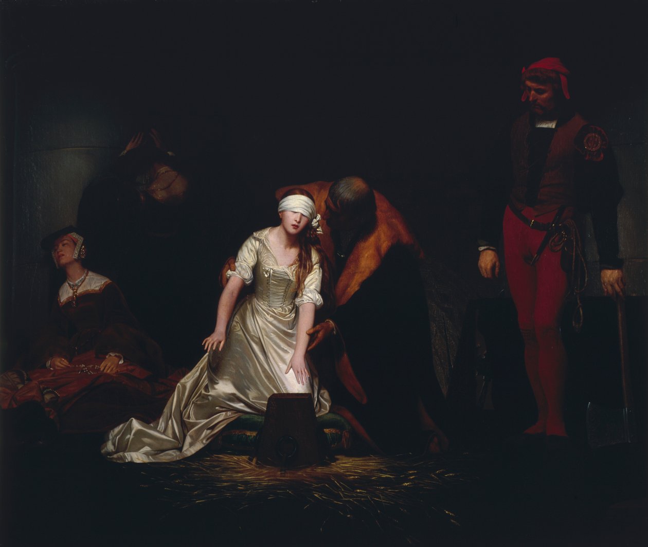 "Lady Jane Grey kivégzése", 1834. alkotó: Paul Delaroche