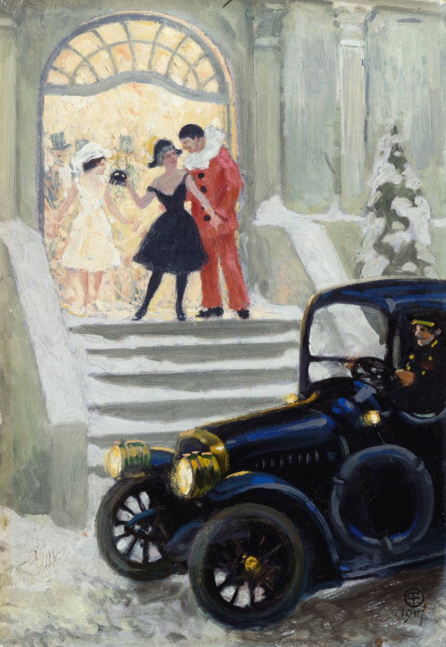 A bál után, 1917 alkotó: Paul Fischer
