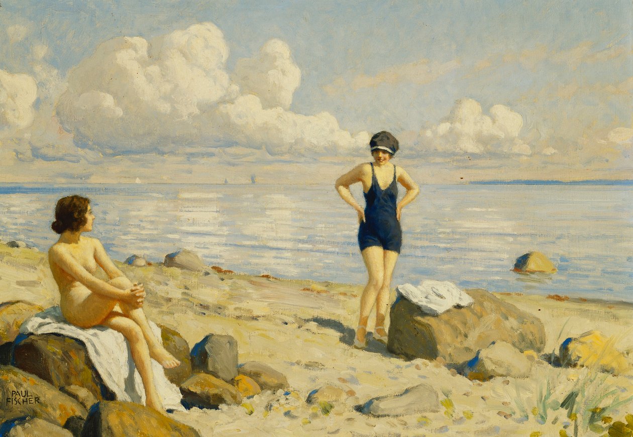 A tengerparton, alkotó: Paul Fischer