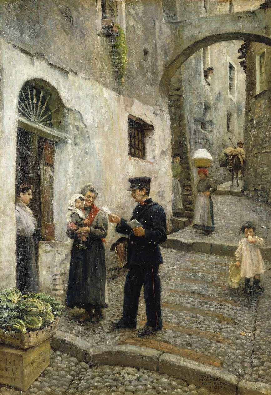 A Morning Post, 1913 alkotó: Paul Fischer