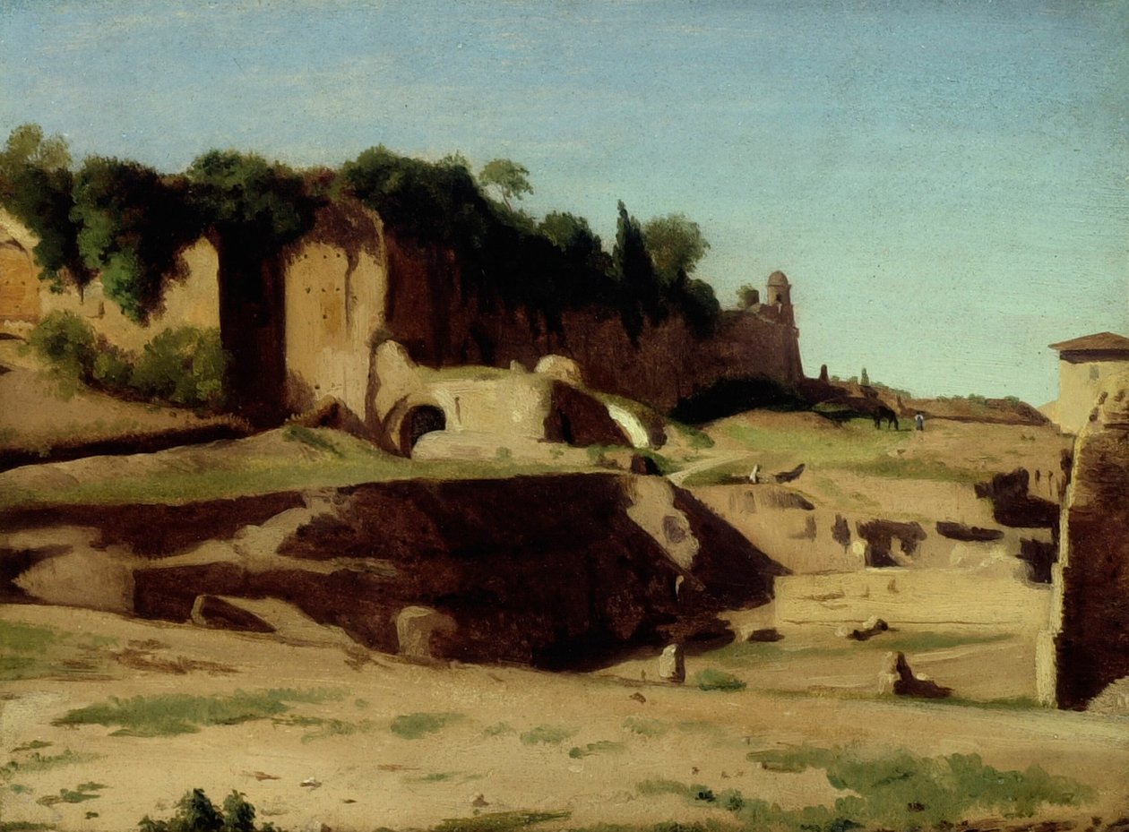 A császári palota a Palatinuson, Róma alkotó: Paul Flandrin