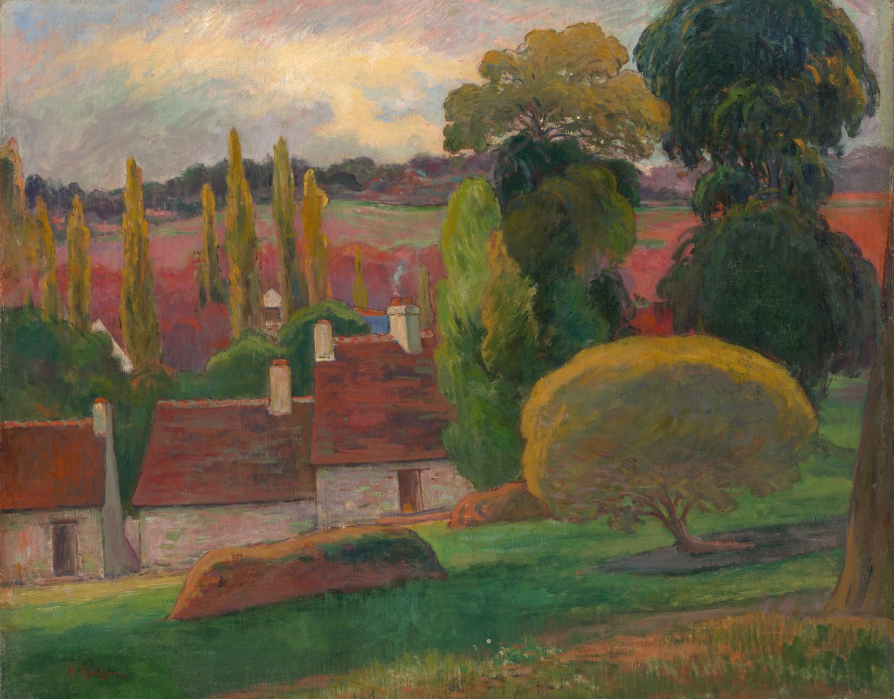 Egy farm Bretagne-ban, kb. 1894. alkotó: Paul Gauguin