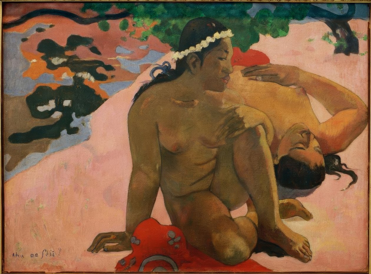 Aha oe feii? alkotó: Paul Gauguin