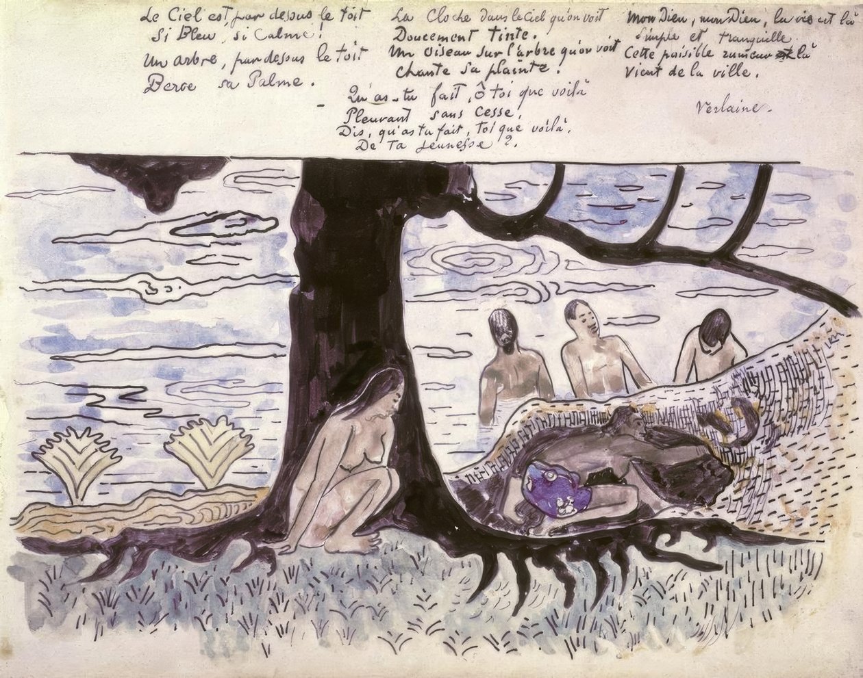 Fürdés alkotó: Paul Gauguin