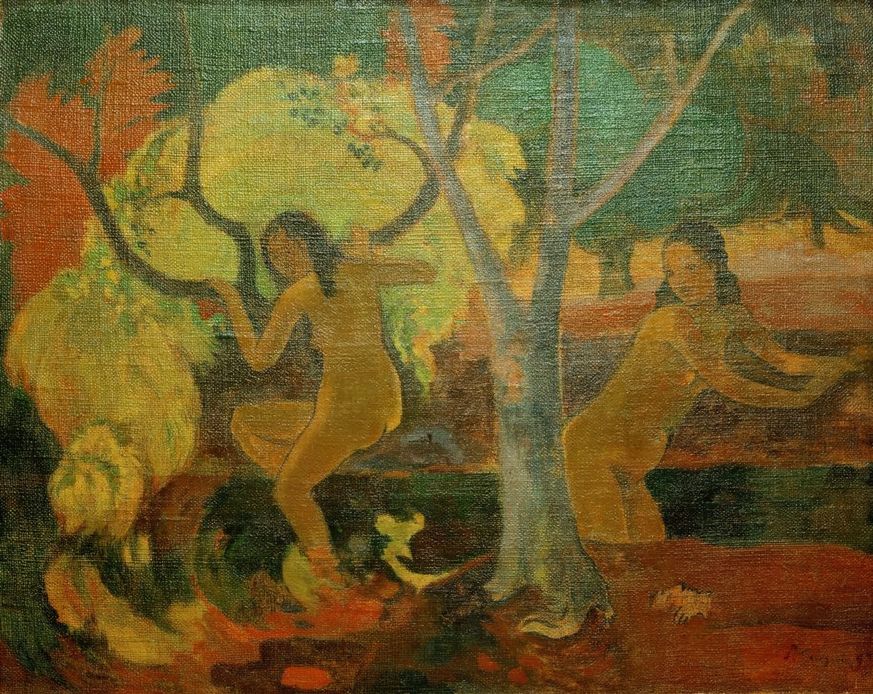 Fürdőzők Tahitin alkotó: Paul Gauguin