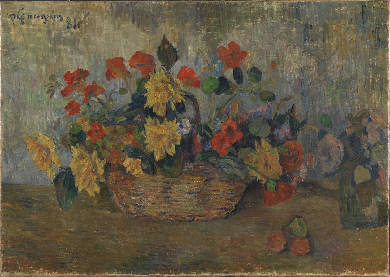 Virágos kosár, 1884. alkotó: Paul Gauguin