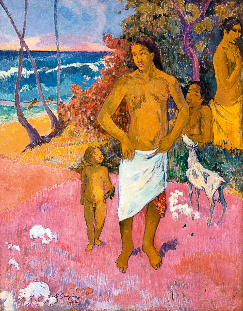 Fürdőzők. alkotó: Paul Gauguin