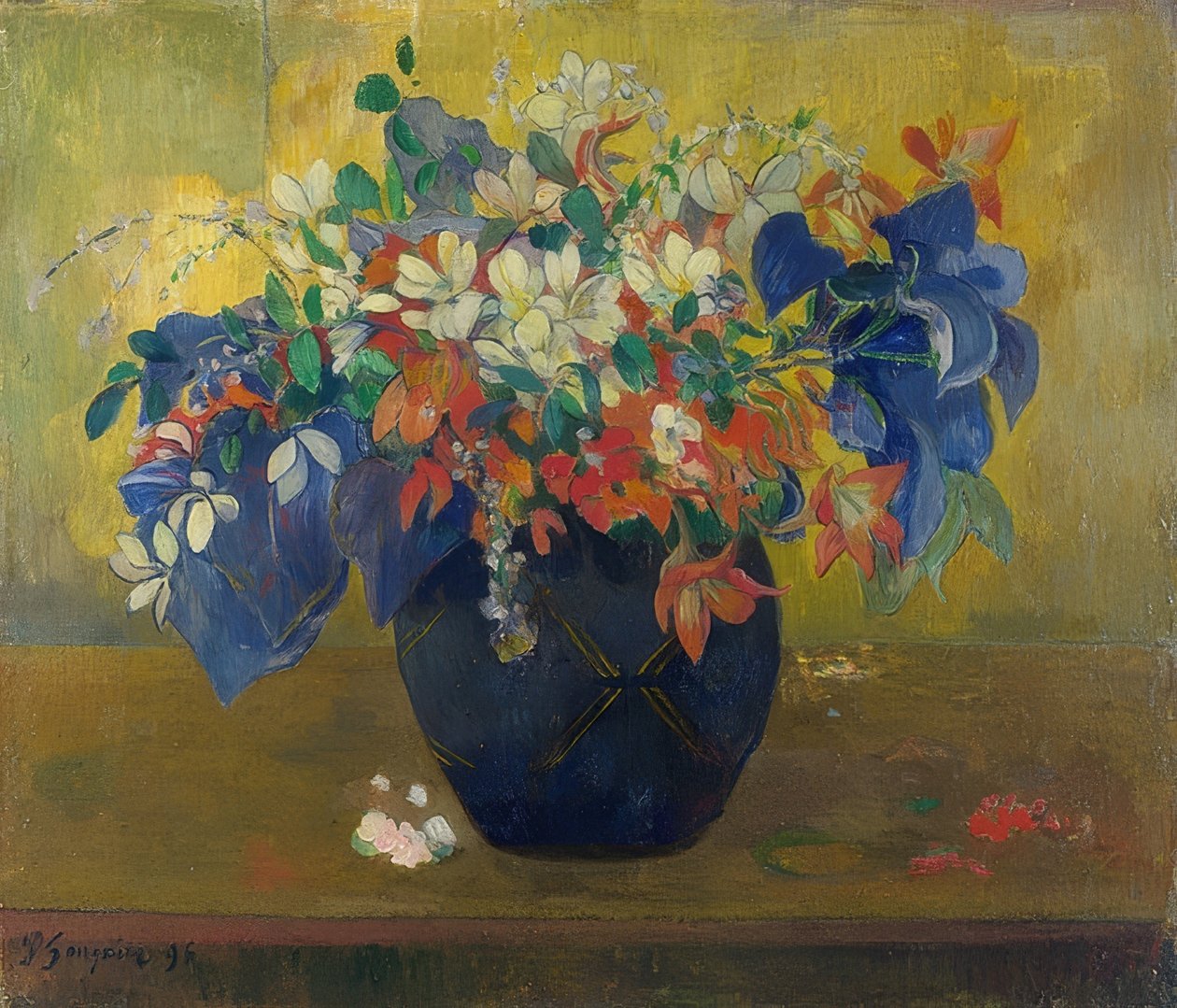 Virágok vázában 1896 alkotó: Paul Gauguin