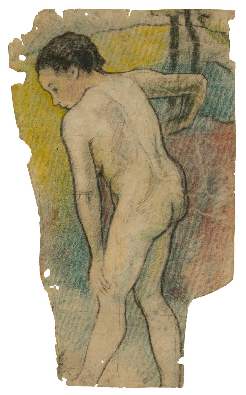 Breton Bather, 1886-87 alkotó: Paul Gauguin