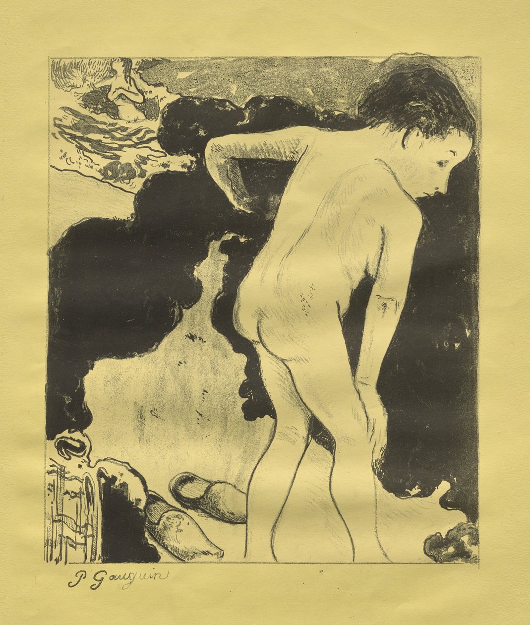 Breton fürdőzők alkotó: Paul Gauguin