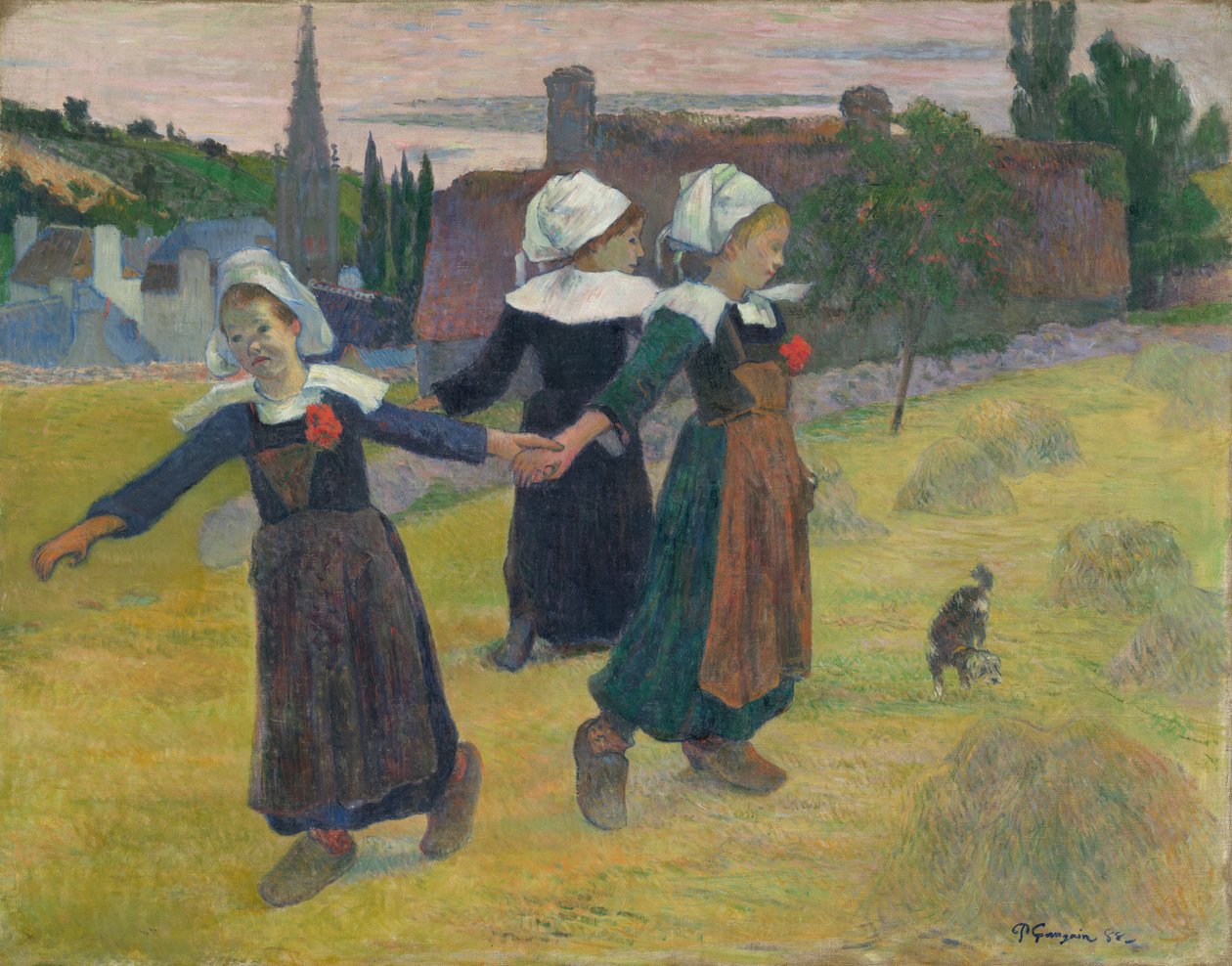 Breton Girls Dancing, Pont-Aven alkotó: Paul Gauguin