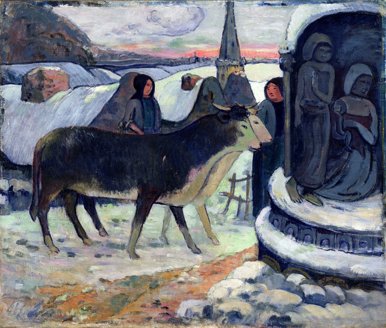 Karácsony éjszakája, 1902-1903 körül (olaj, vászon) alkotó: Paul Gauguin
