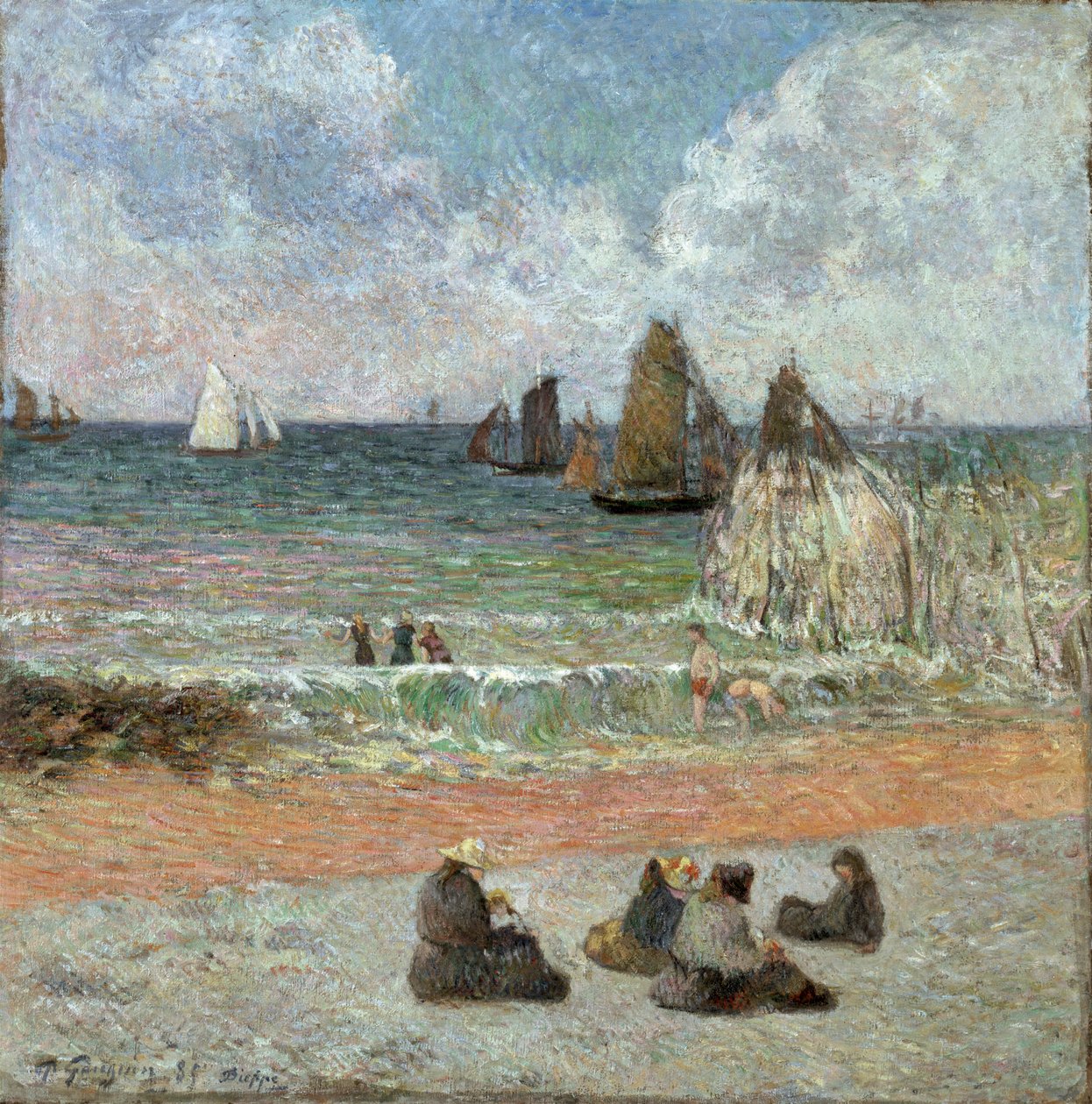 Tengerpart Dieppe-nél. alkotó: Paul Gauguin
