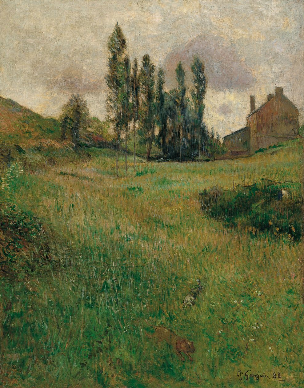 Kutyák szaladgálnak a réten, 1888 alkotó: Paul Gauguin