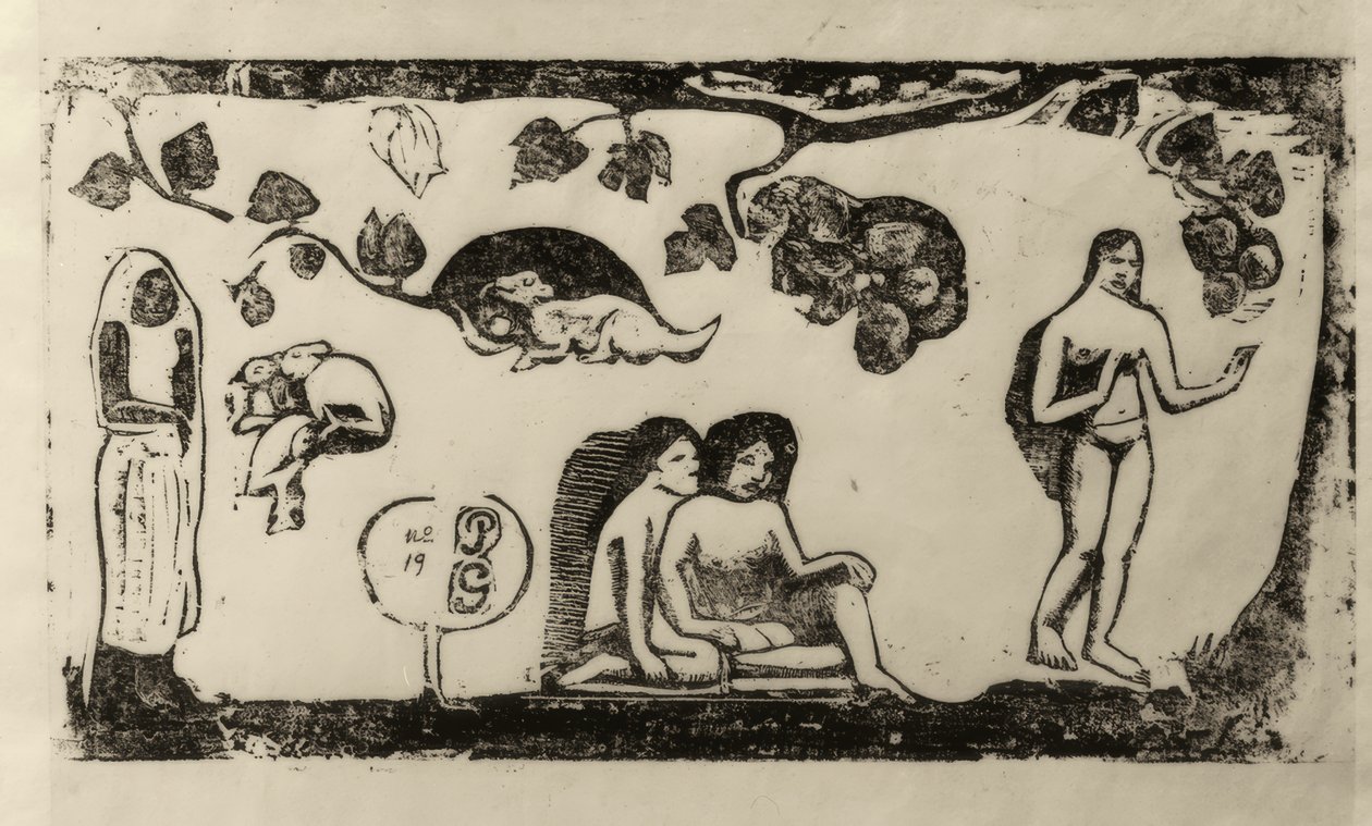 Nők, állatok és lombozat alkotó: Paul Gauguin