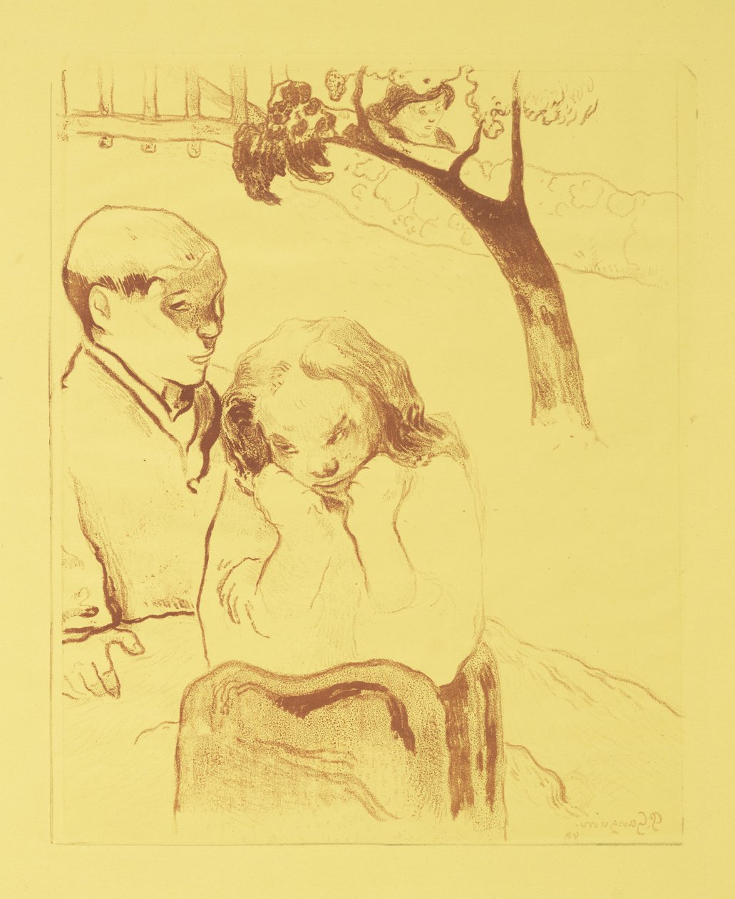 Emberi nyomorúság, 1889 alkotó: Paul Gauguin