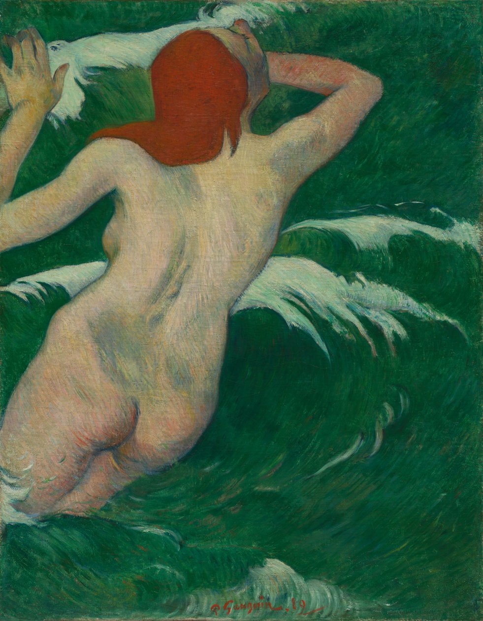 A hullámokban a hullámokban, 1889. alkotó: Paul Gauguin
