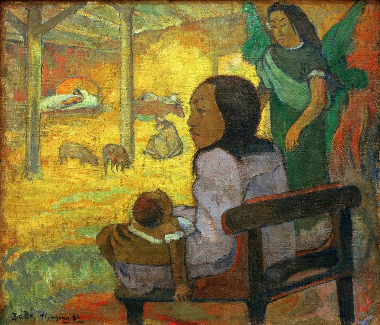 Kisgyermek (tahiti karácsony) alkotó: Paul Gauguin