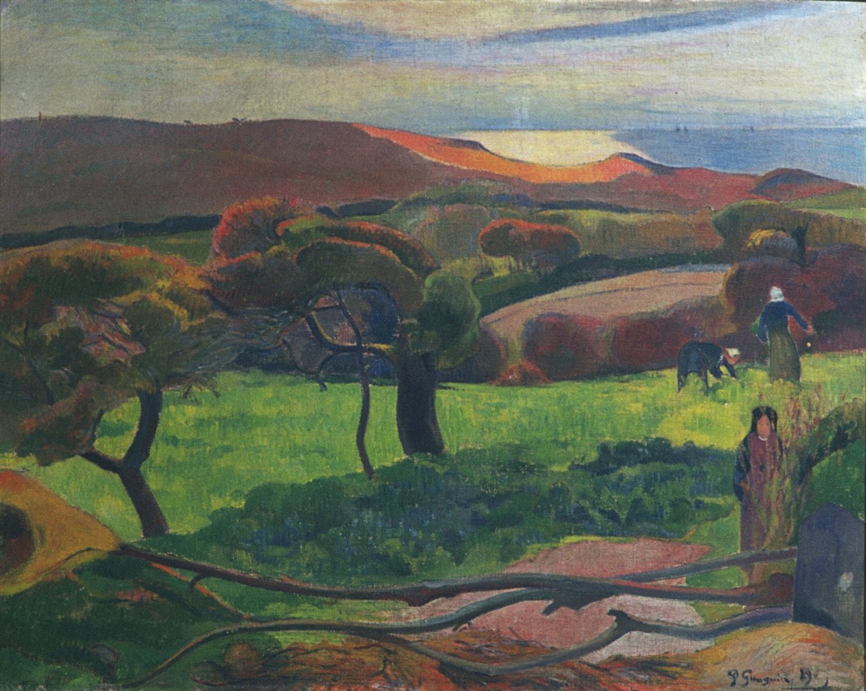 Táj Bretagne-ban alkotó: Paul Gauguin