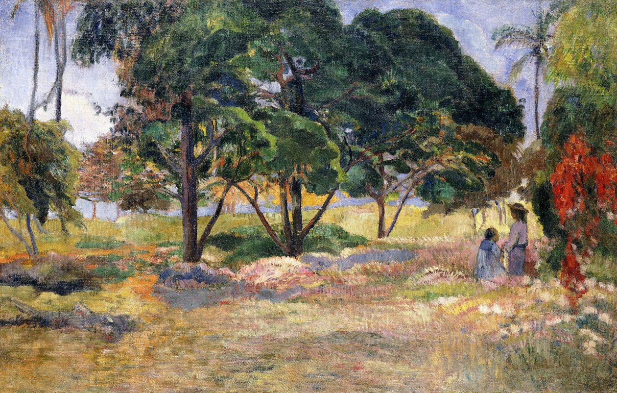 Táj három fával, 1892 alkotó: Paul Gauguin