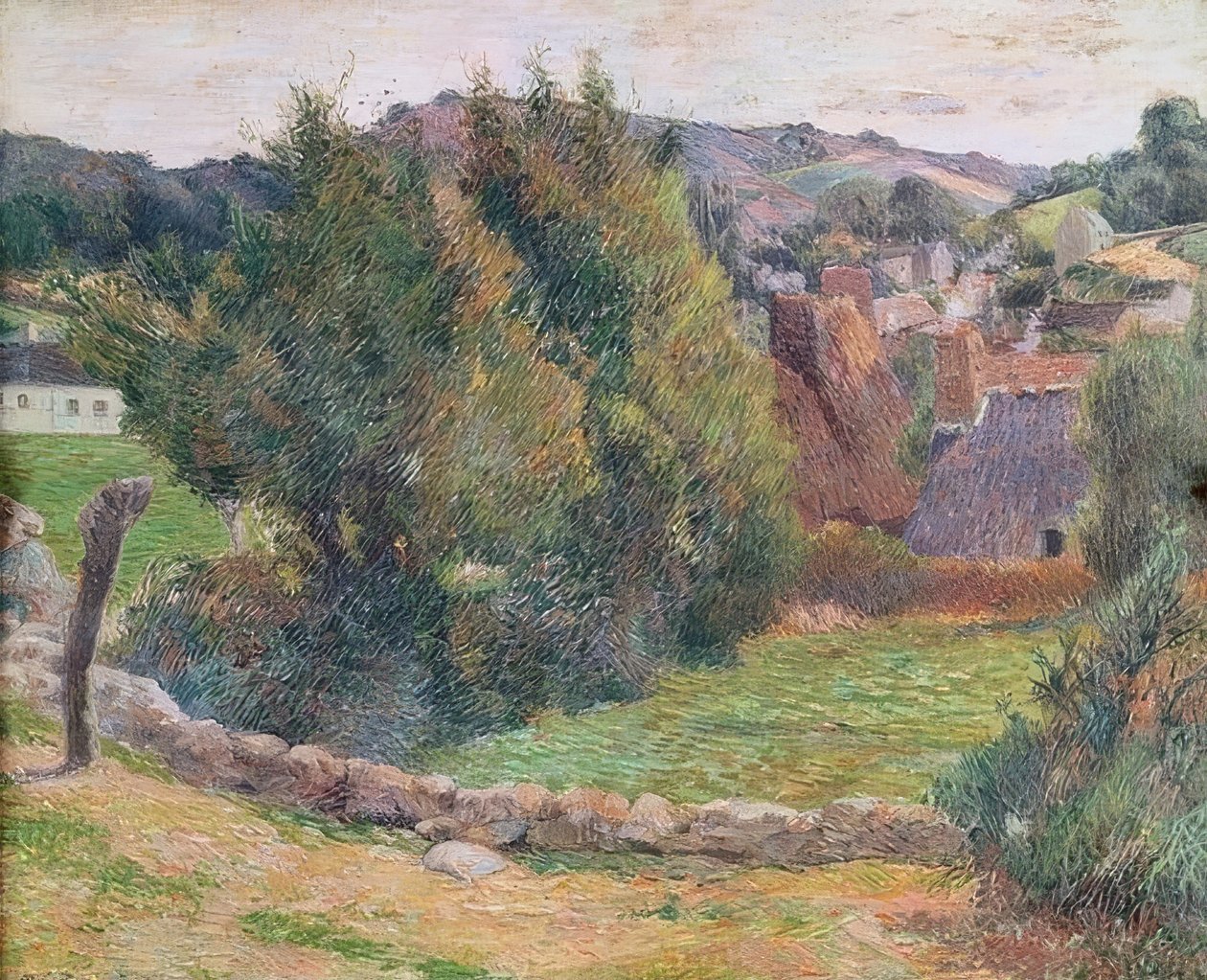 Táj a Pont-Avennél alkotó: Paul Gauguin