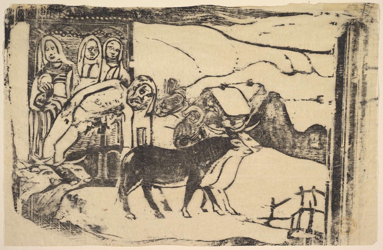 A breton kálvária, 1898-99. alkotó: Paul Gauguin