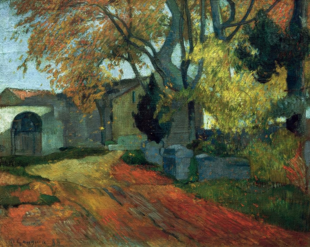 Les Alyscamps alkotó: Paul Gauguin