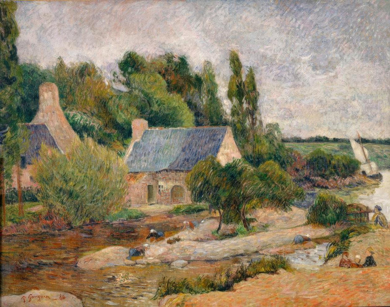 A mosónők Pont-Avènben alkotó: Paul Gauguin