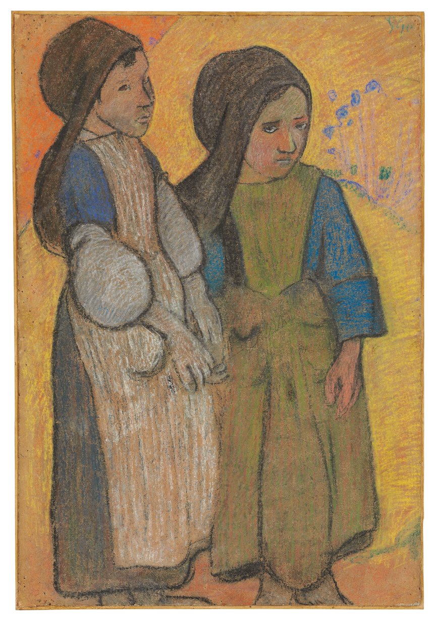 Kis bretonok a tenger előtt II alkotó: Paul Gauguin
