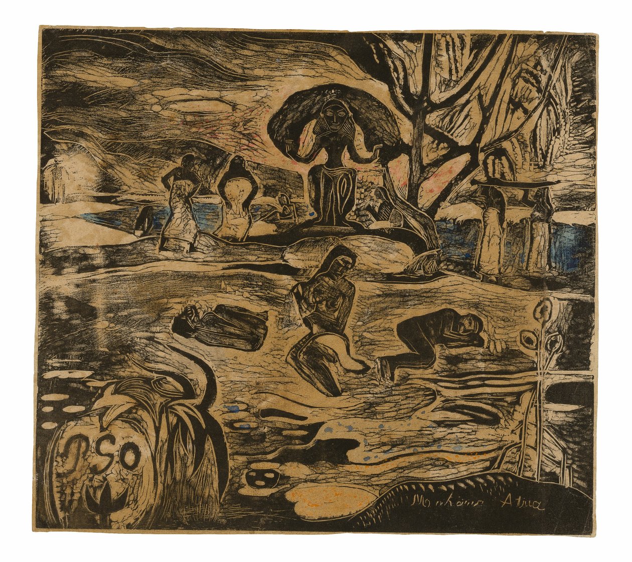 Mahana atua (Isten napja) alkotó: Paul Gauguin