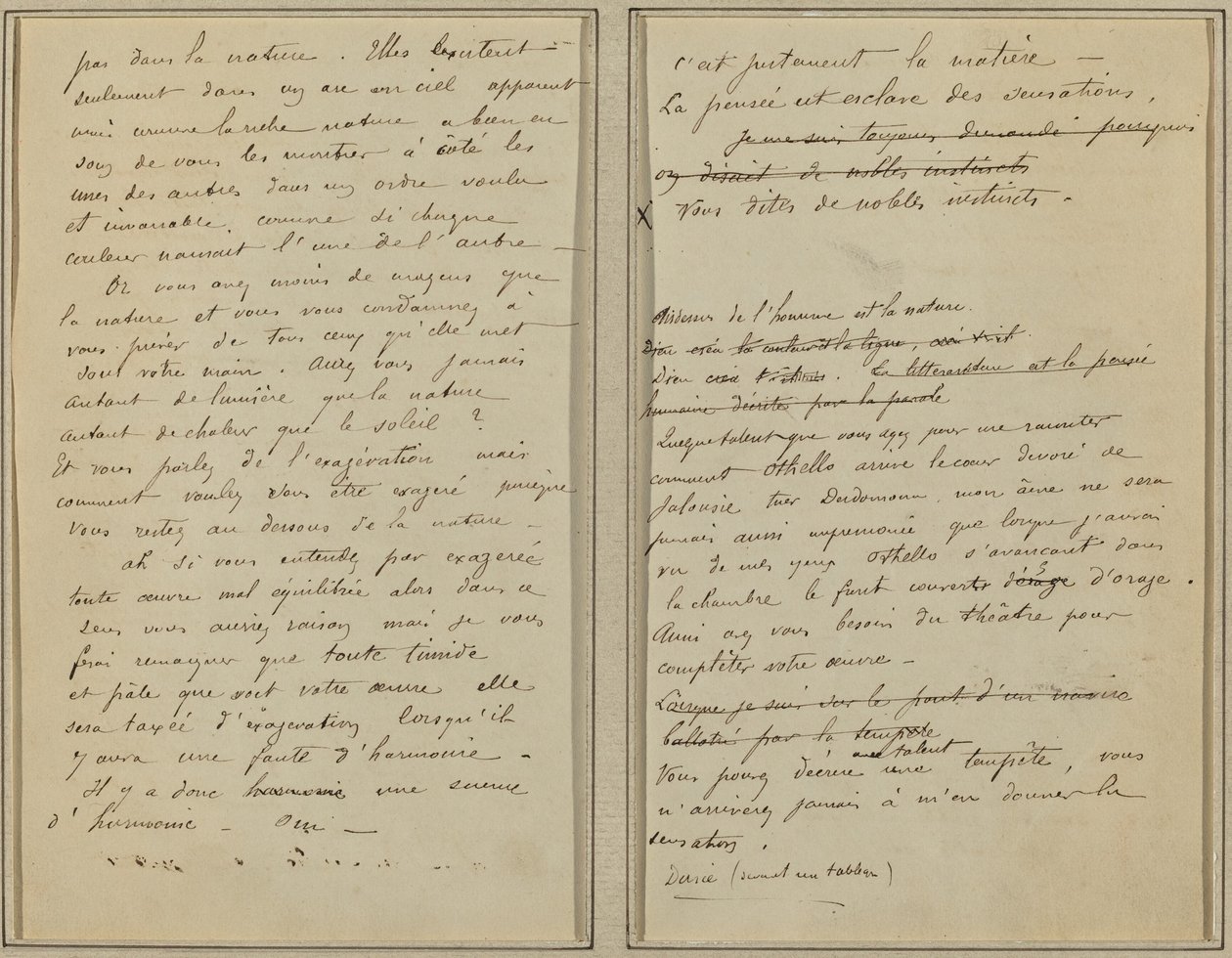 Kéziratos oldalak [verso] alkotó: Paul Gauguin