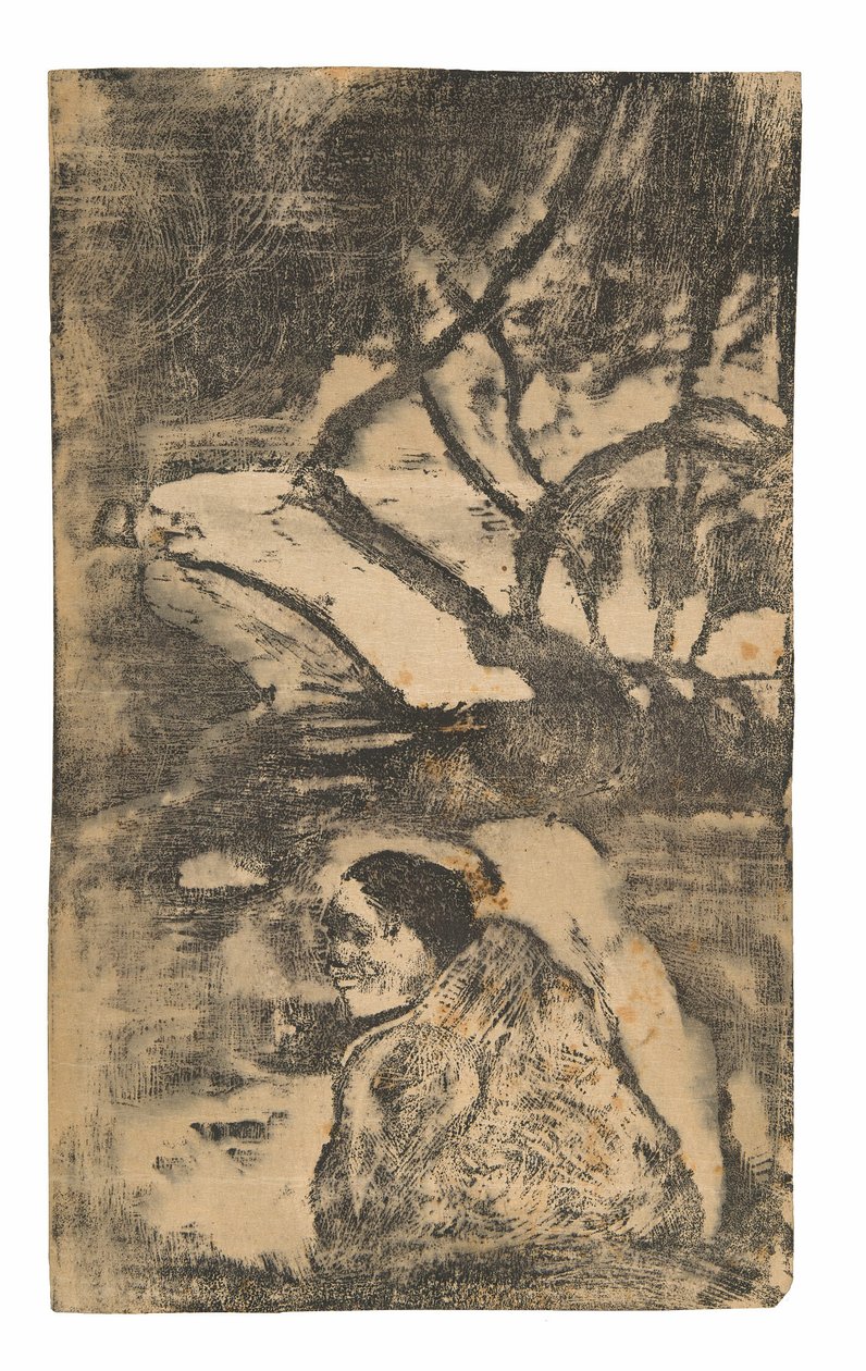 Maori nő az erdőben alkotó: Paul Gauguin