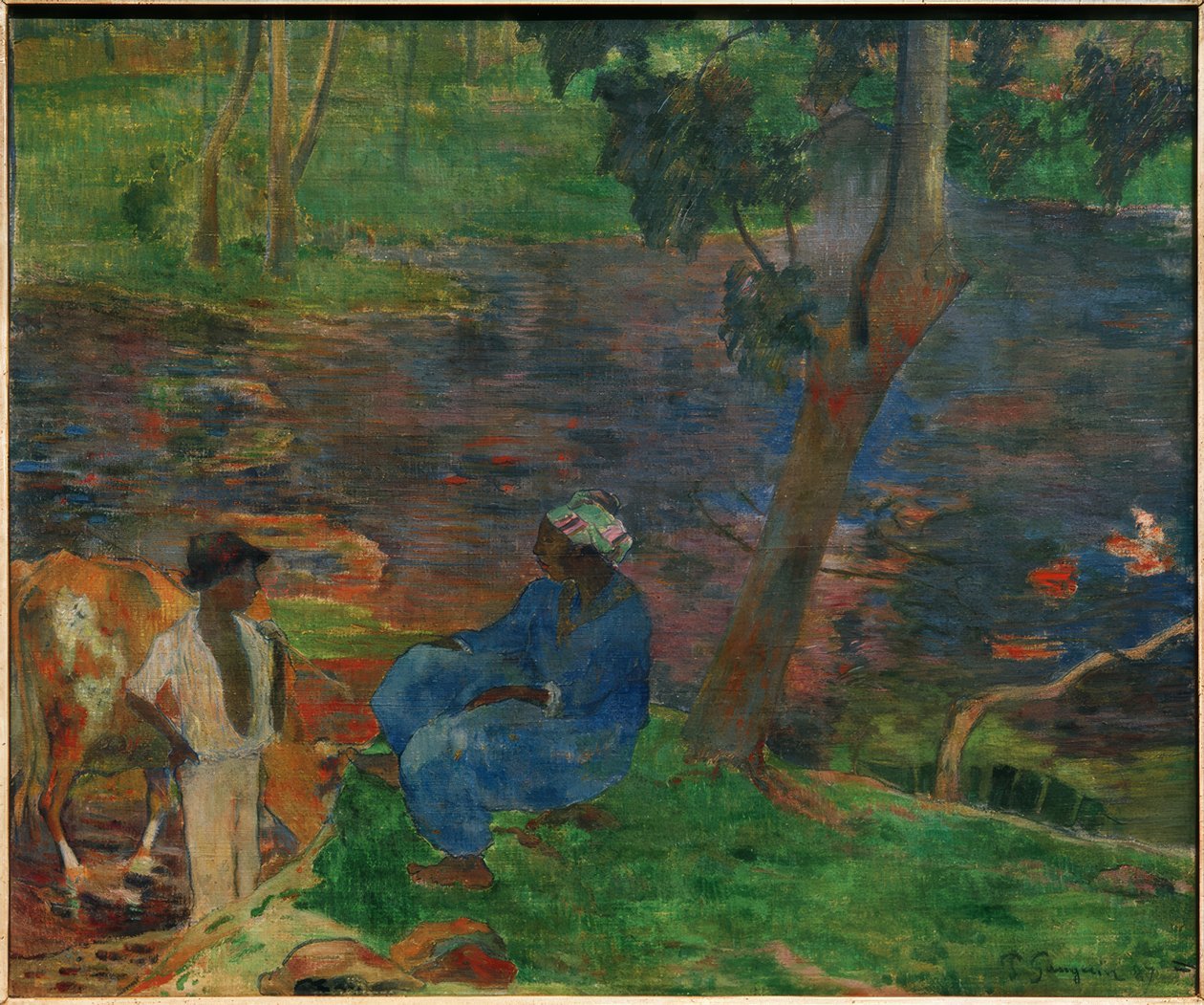Martinique (a tóparton) alkotó: Paul Gauguin