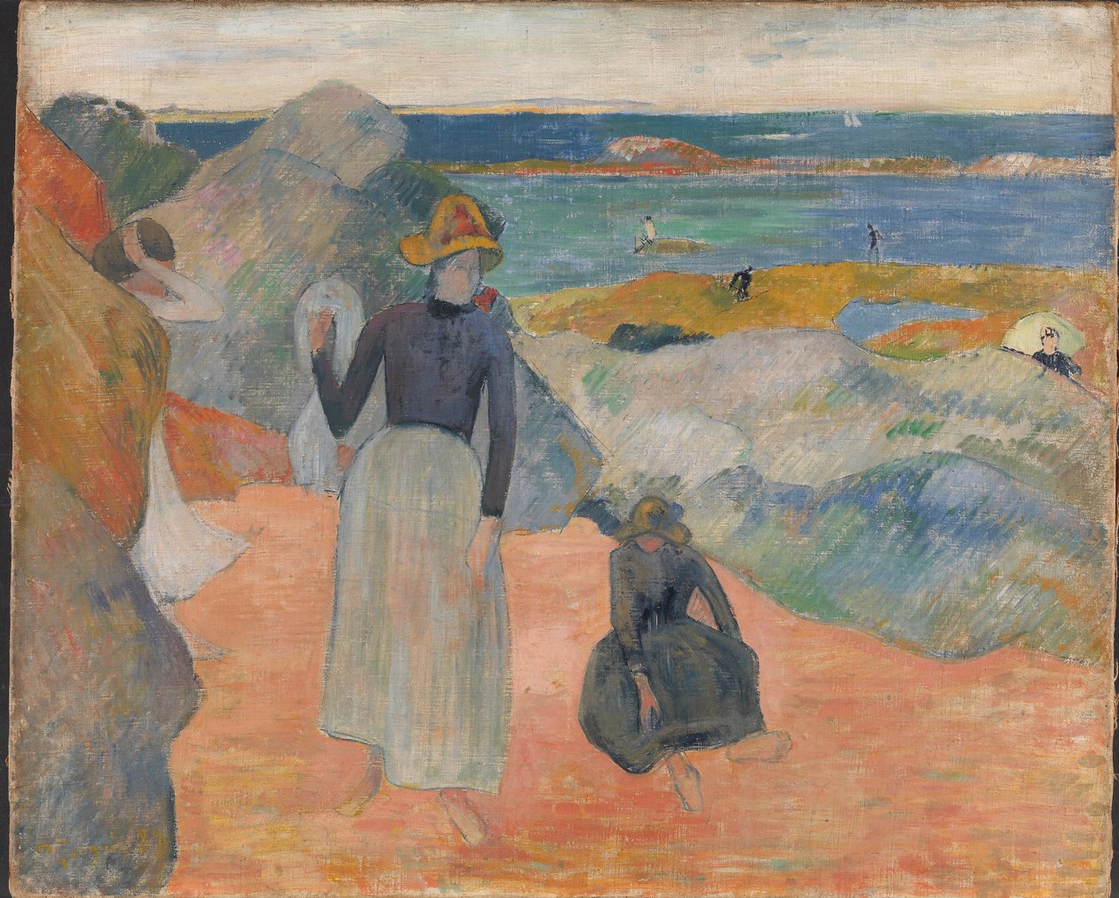 A tengerparton, 1889. alkotó: Paul Gauguin