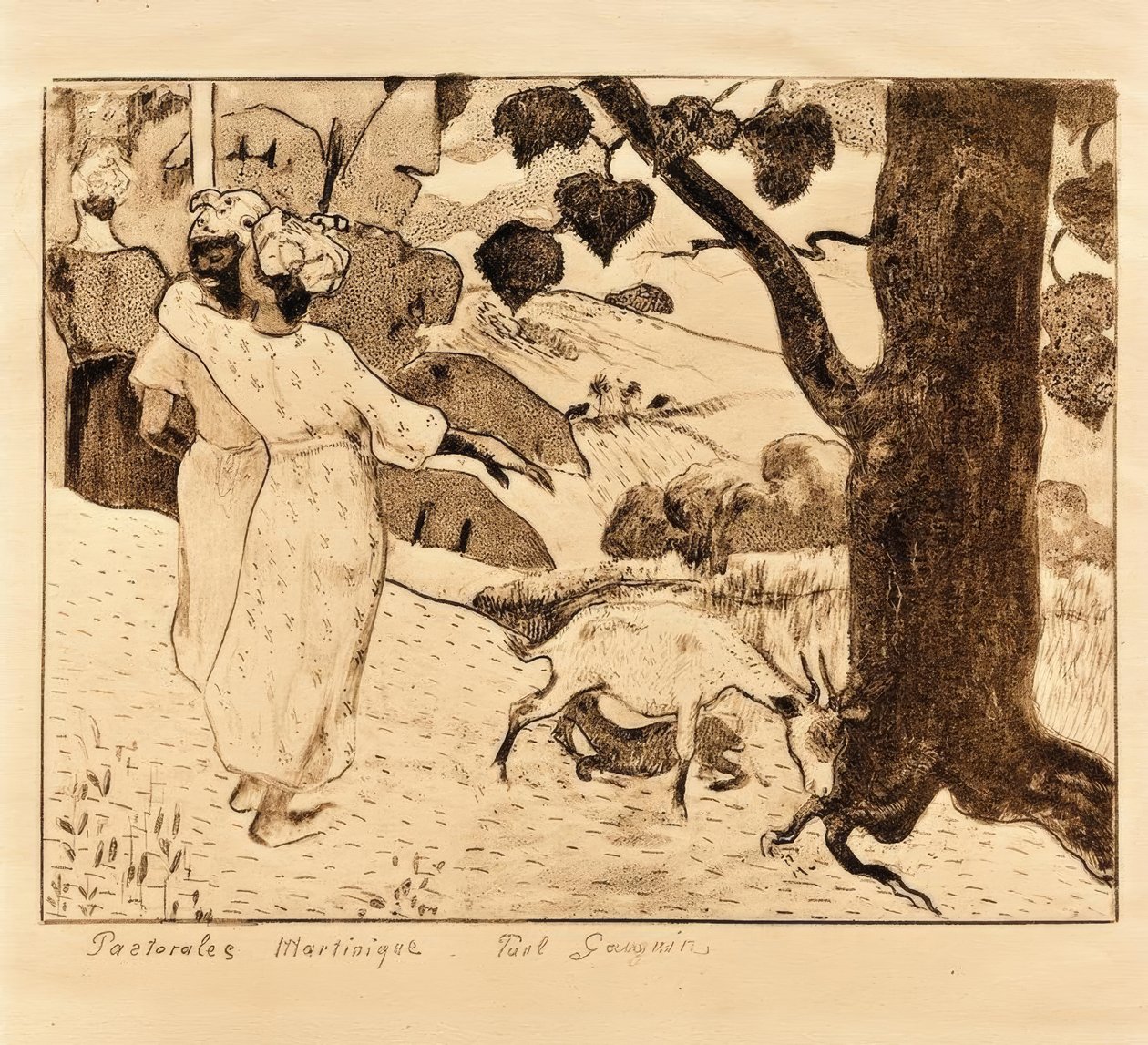 Pastorals Martinique alkotó: Paul Gauguin