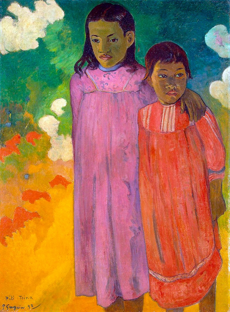 Piti Tiena, Két nővér, 1892. alkotó: Paul Gauguin
