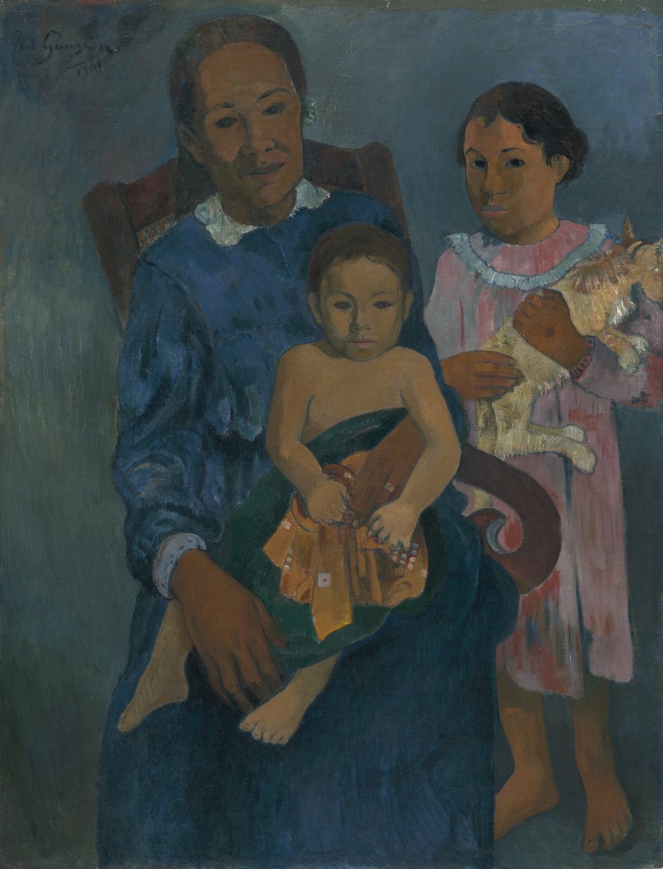 Polinéz nő gyerekekkel, 1901 alkotó: Paul Gauguin