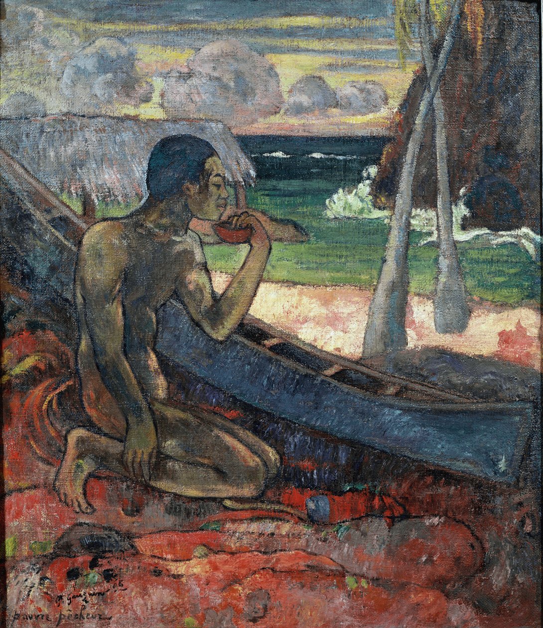 Szegény bűnös (olaj, vászon alkotó: Paul Gauguin
