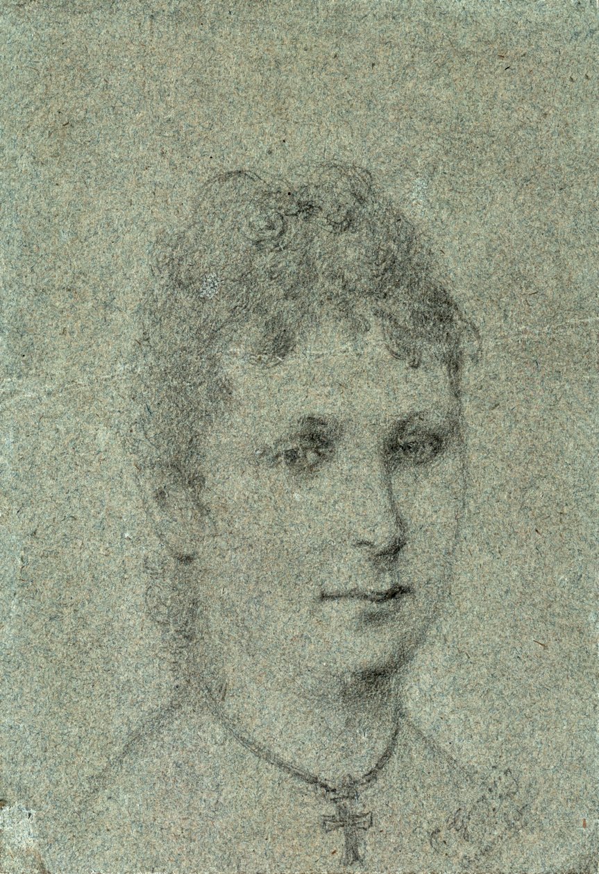 Mette-Sophie Gad portréja, 1873 körül. alkotó: Paul Gauguin