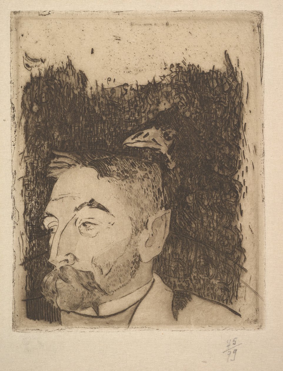 Stéphane Mallarmé portréja, 1891. alkotó: Paul Gauguin