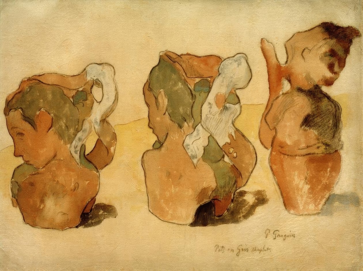 Homokkő edények alkotó: Paul Gauguin