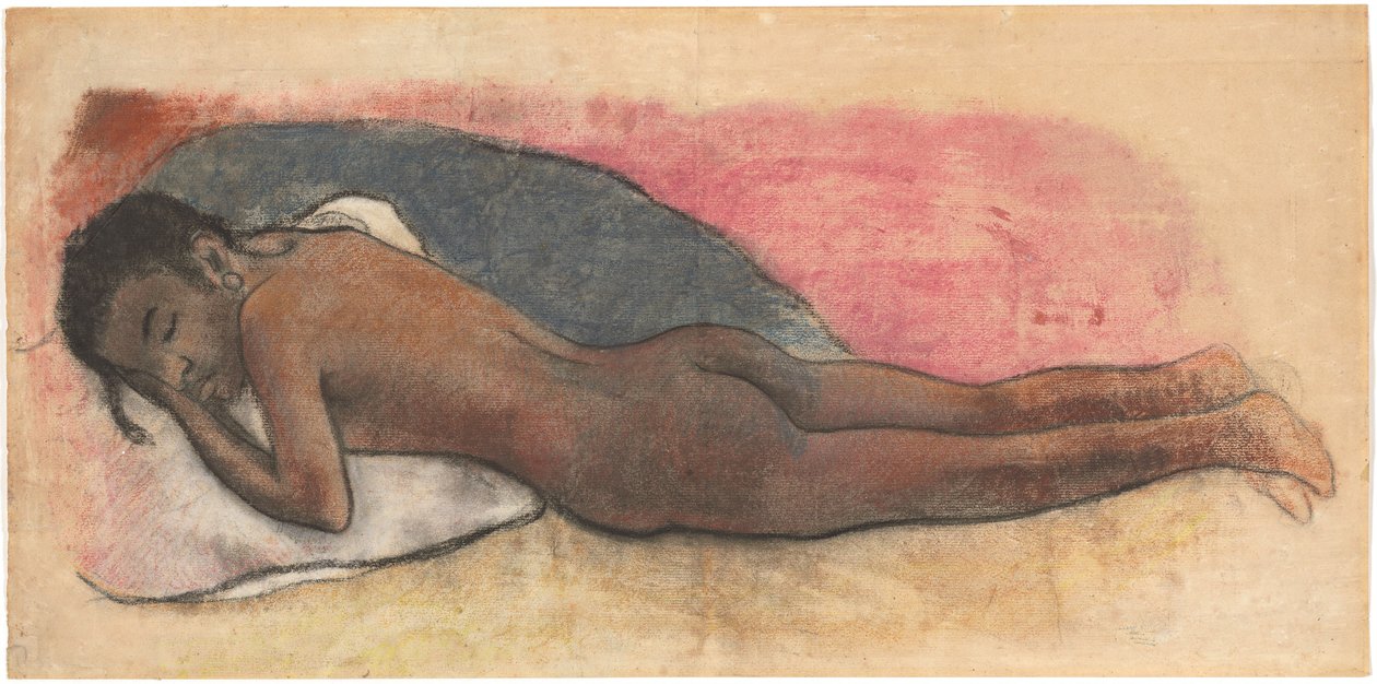 Fekvő akt [recto] alkotó: Paul Gauguin