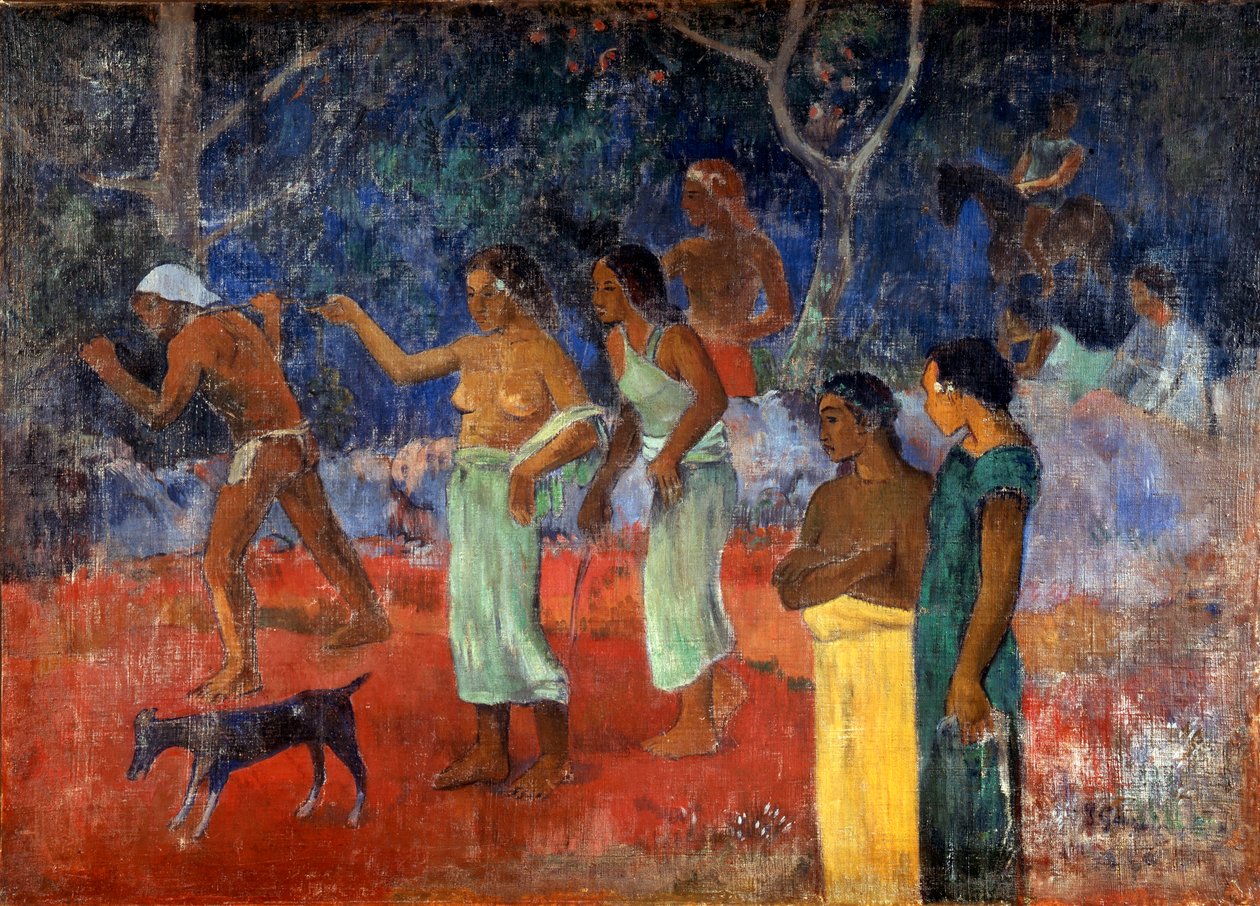 Jelenet a tahiti életből, 1896. alkotó: Paul Gauguin