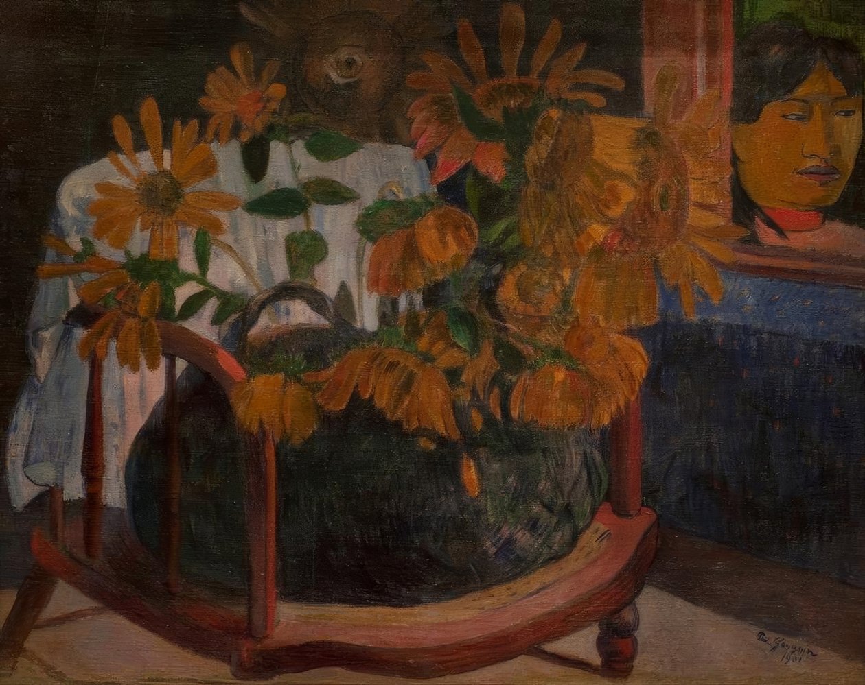 Napraforgó egy karosszékben alkotó: Paul Gauguin