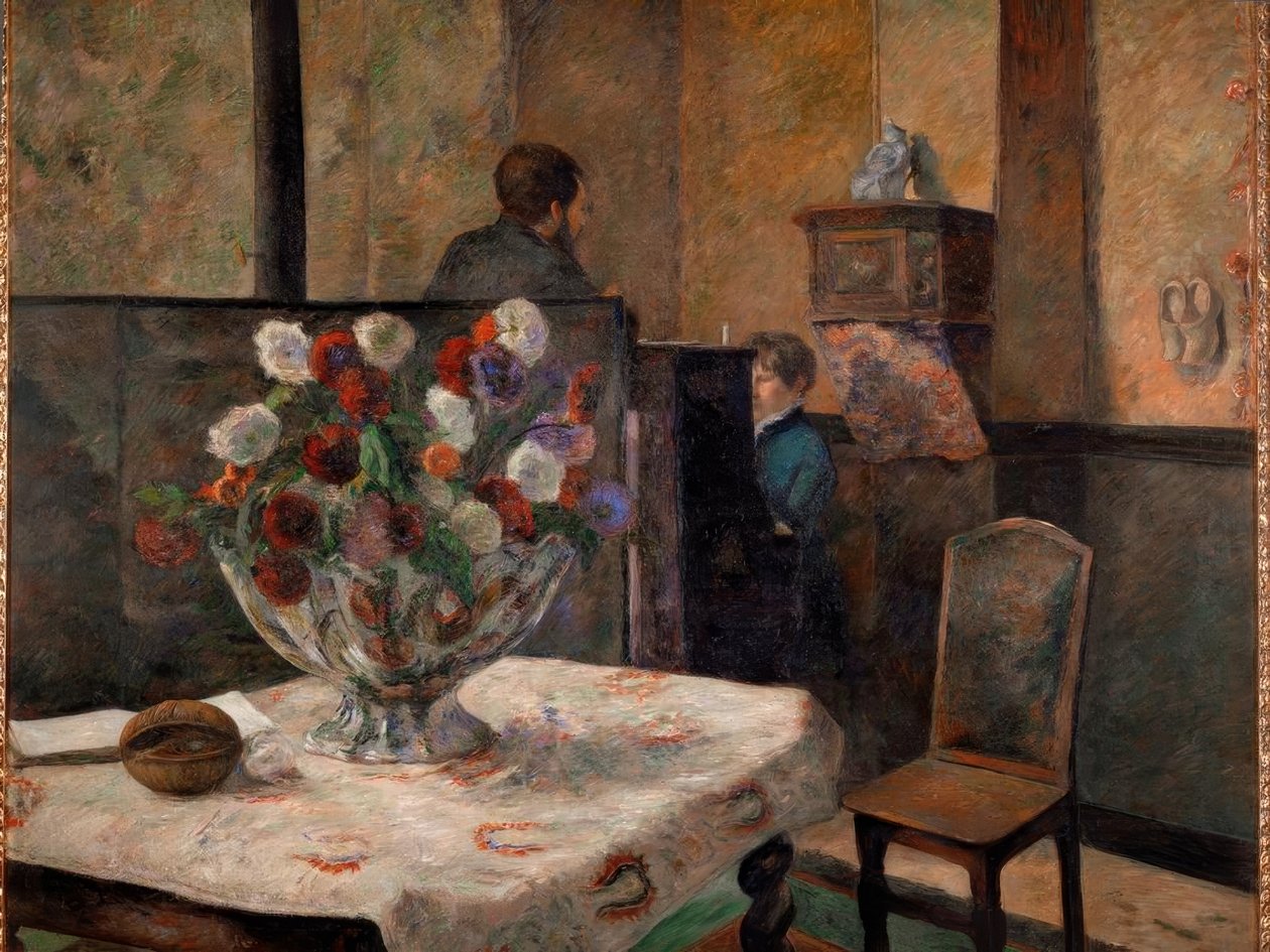 Csendélet virágokkal alkotó: Paul Gauguin